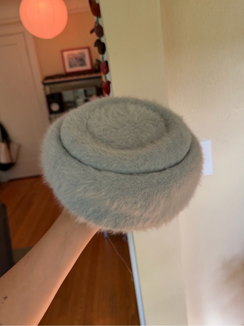 Vintage 60s Kangol Angora Pillbox Hat